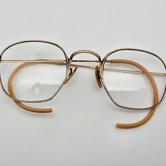Bausch & Lomb B&L Arco Ful-Vue 1/10 12K GF Gold Filled Antique Eyeglasses w Case - Picture 12 of 16